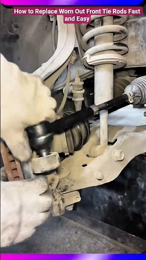 How to Replace Worn Out Front Tie Rods Fast and Easy #shorts #mechanic #brakesystem