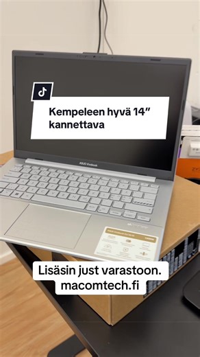Kempeleen hyvä 14” koti, toimisto, opiskelukone. @kempele #kempele #macomtech #kissankulma #tietokone #fyp