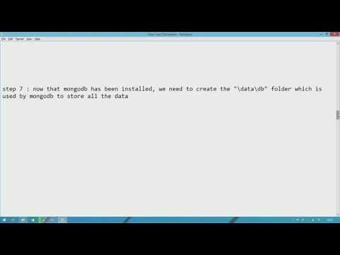 Installing MongoDB on Windows 8