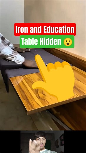 Folding Wall Table Design | Space Saving Furniture Idea #shorts