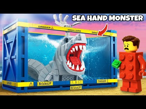 I Found The Sea Hand Monster Out Of LEGO - Lego Deep Sea Megalophobia Keeper 🦈✋ BricksUP