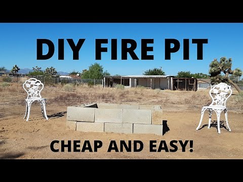 How to build a DIY square fire pit- cheap and easy!
