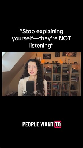 Ana Yudin is a Doctor of Clinical Psychology. This video is from “Stop explaining yourself—they’re NOT listening” on YT. #psychology #psychologist #cognitivescience #brain #neuroscience