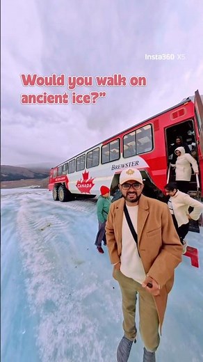 Walking on 10,000 Years of Ice – Athabasca Glacier, Canada ❄️