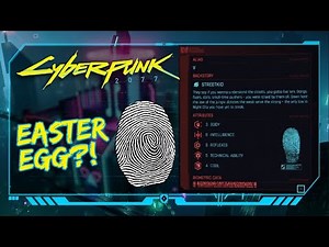 CYBERPUNK 2077 - CUSTOMIZING FINGERPRINT EASTER EGG