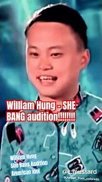 William Hung She bang! American Idol Audition #americanidol #williamhung #shebang #popculture