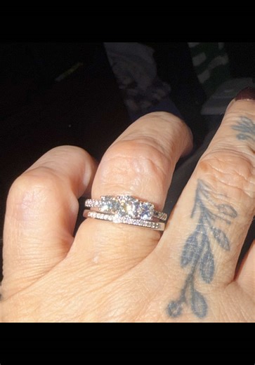 Explore the Past, Present, Future Moissanite Trilogy Set