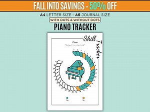Piano Practice Tracker Printable | Music Lesson Log, Practice Sheet, Student Planner | Digital Download PDF - Etsy