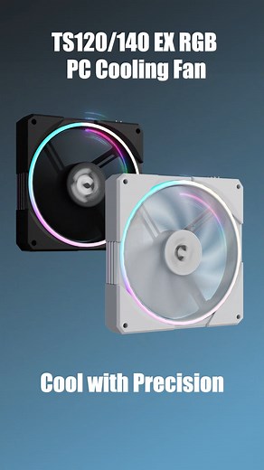 Experience precise cooling with the TS120/140 EX RGB. With Individual Temperature Sensing, each fan intelligently adjusts its speed based on its own airflow temperature, delivering smarter, more efficient cooling! #Thermaltake #AIO #TS120EX #TS140EX #Temperaturecontrol #RGB #magnetic #cooling #PCMods #TechLife | Thermaltake Technology Inc