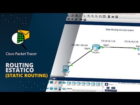 Cisco Packet Tracer - Routing estático - Static Routing - com dois Routers