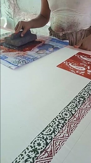 Wooden Block Printing Process | Handmade Art #DIY #Craft #Art