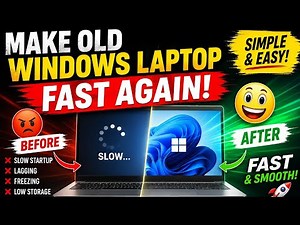 How To Make Your Old Windows Laptop Fast Again! 🚀💻 (Simple Speed Up Guide)