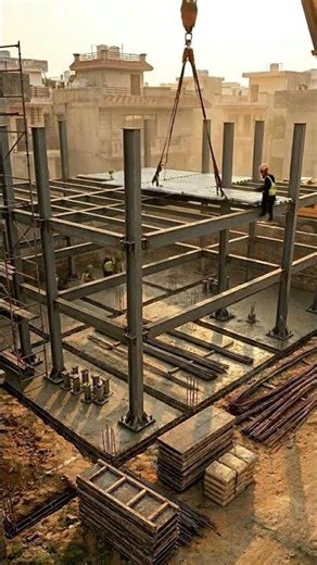 Building a Steel Frame House From Scratch | Full Construction Process #construction