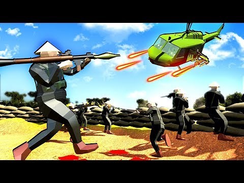 The Viet Cong Army Defends Their Base Against Americans in this Vietnam War mod for Ravenfield!