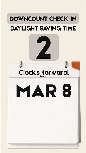 2 Days Until We Spring Forward in 2026 🕑 #daylightsavingtime