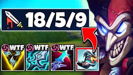 【中英双语/世一小丑Pink Ward】AD SHACO伤害有多爆炸 这才是真正的SHACO Carry出装...