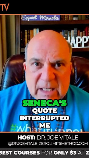 1.1K views · 49 reactions | Seneca helps. | Dr. Joe Vitale | Facebook