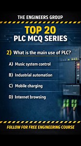 PLC MCQ . #AI #insta #trendingnowreels | The engineers group