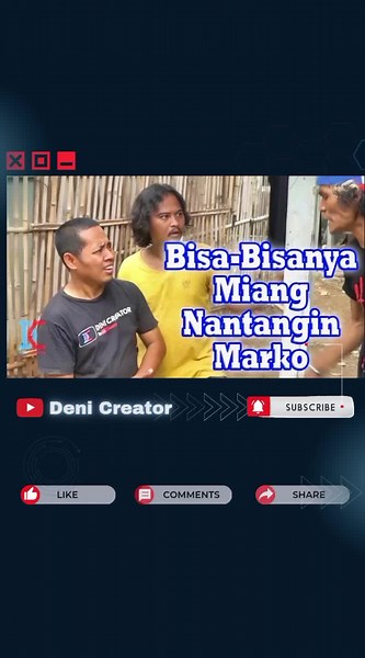 Saksikan Film Terbaru Deni Creator Setiap hari Selasa Rabu Kamis dan Sabtu Jam 4 Sore di Youtube #denicreator #DeniCreator #parahbener #makinancur #marko #offthemoon #caur #tangerang #lucu #filmkomedi #ngakak #kocak