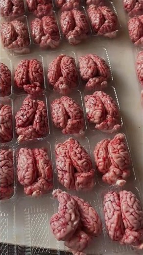 Cow head cleaning skills#meat #food #cow #cowhead #viral