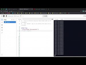 While loops 3 (if statement and break command to stop infinite loop)