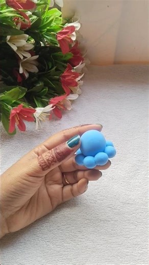 Making an octopus with clay🐙 #diy #craft #octopus #clay #claycraft #claycraftideas #shorts