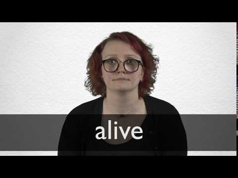 How to pronounce ALIVE in British English