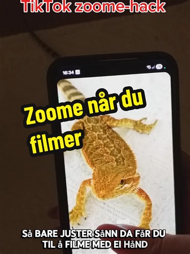 Enkel måte å zoome når man filmer på TikTok. #tutorials #contentcreators #tiktokhacks #content #tiktoktips