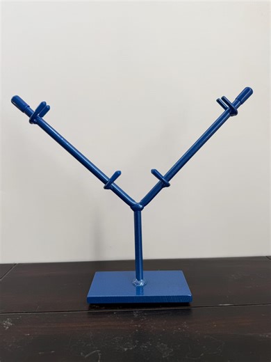 8" Square Display Stand-heavy Duty Art Stand Powder Coated Illusion Blue - Etsy
