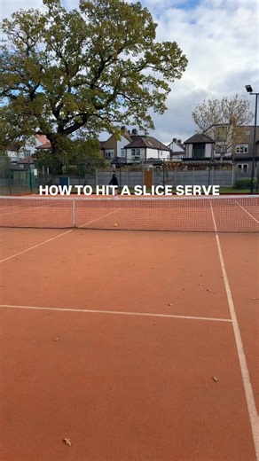 How to hit a slice serve 🎾 #tennis #tennistips #slice