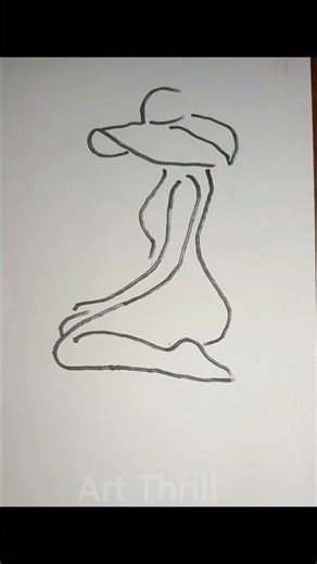 woman body line art.#art #drawing #trending #foryou #shorts