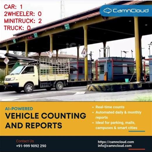 Vehicle detection, counting and reports
