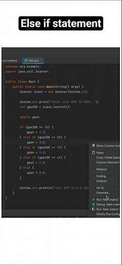 Java If Else-if Statement Explained with GPA Example