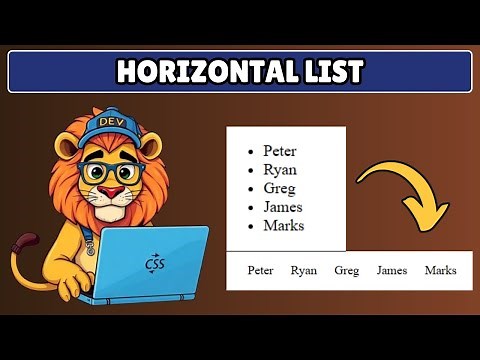 How to Align List Items Horizontally in CSS