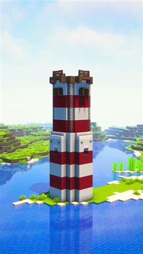 Minecraft lighthouse build #minecraft #shorts