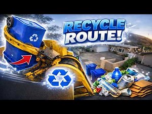 Hawaii Garbage Truck | Finishing This Recycle Route With DaOpalaMan808