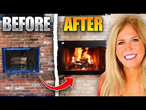 Fireplace Remodel with Only Paint | Brick A New Kit | Ultra Easy
