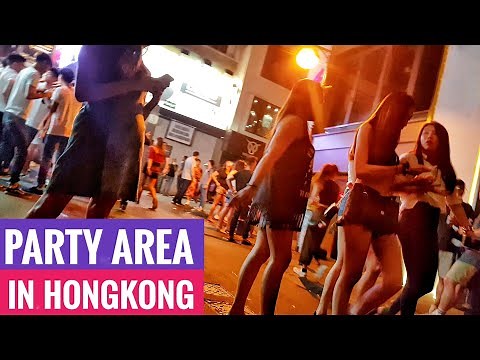 Hong Kong's Party Street Lan Kwai Fong (LKF) - famous sightseeing