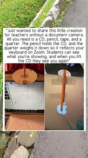 Teacher Hack That Turns a CD Into a Document Camera!