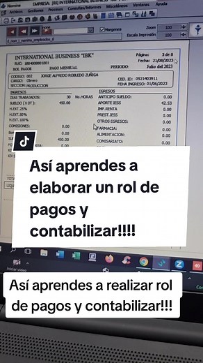 Una nueva aventura contable!!! con @CECFECONSULTORES aprendes ha hacer un rol de pagos y contabilizar con @Microplus SQL - Cecfe. Super fácil!!! #contador #auxiliarcontable #sistemacontable #microplus #sriecuador #roldepagos #aprendeentiktok