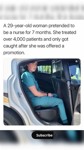 Woman posed as nurse for 7 months, treated 4,000 patients—caught after promotion. 😳🏥