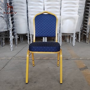 [Hot Item] Factory Stackable Metal Banquet Chair Soft Sitting Fabric for Event Party