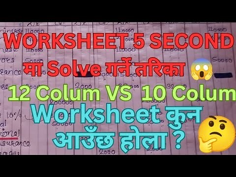 WORK SHEET CLASS 12 ACCOUNT ll Super Quick Solution Tricks ll Worksheet Fix 5 Marks Question