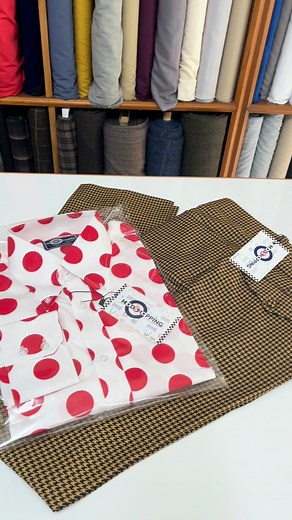 1K views | Look sharp, feel confident! Our premium shirts and tailored trousers are made to elevate your everyday style. Polkadot Shirt >> https://modshopping.com/products/mod-shirt-large-red-white-polka-dot-shirt-for-man Houndstooth Trouser >> https://modshopping.com/products/mod-trouser-60s-style-brown-and-black-houndstooth-trouser | Modshopping vintage men's & women's wear | Facebook