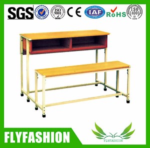 [Hot Item] Ergonomic Double Student Desk and Bench for Learning Spaces
