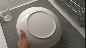 DELLING 10 inch White Dinner Plates Set, Porcelain Dessert/Salad Plate, Serving Dishes, Dinnerware Sets, Scratch Resistant, Lead-Free, Microwave, Oven, and Dishwasher Safe - Set of 4