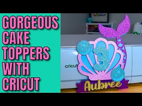 Easily Craft Your Own Glitter Cardstock Cake Toppers with Cricut