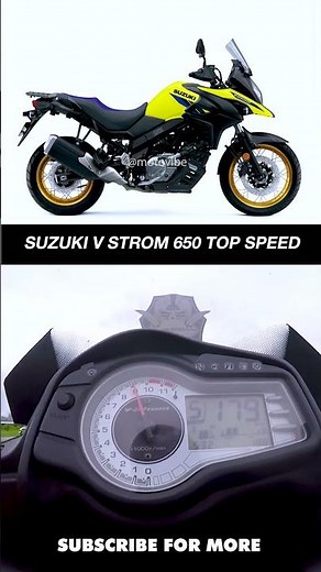 SUZUKI V STROM 650 TOP SPEED TEST ❤️