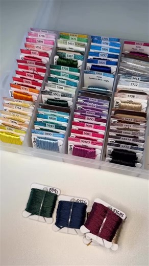 DMC | We love seeing your organisation hacks. If you’re a shiny, satin floss fan, this one is for you… Add a little band around your bobbin to... | Instagram