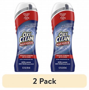 (2 pack) OxiClean Max Force Laundry Stain Remover Gel Stick, Gentle Color-Safe Stain Treater, 6.2 fl oz